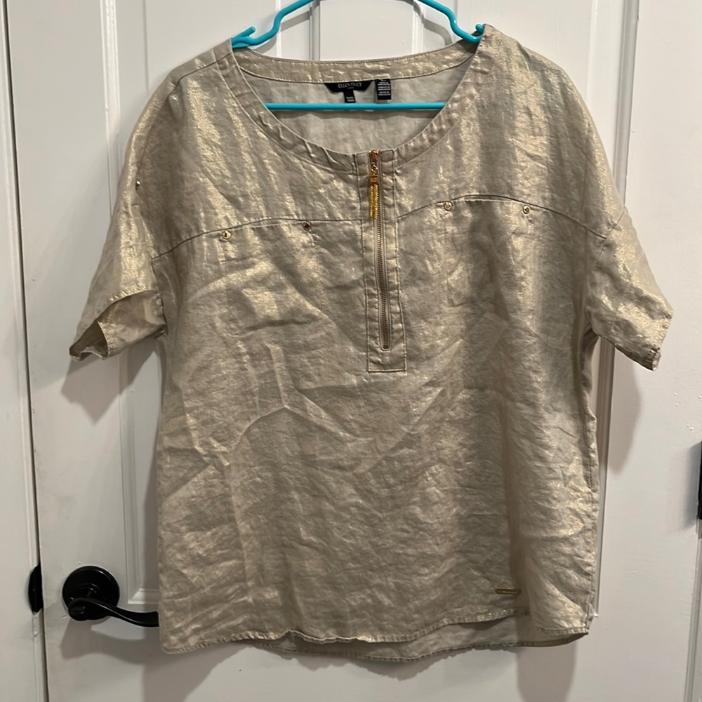 ELLEN TRACY 💥💥💥 linen top L
